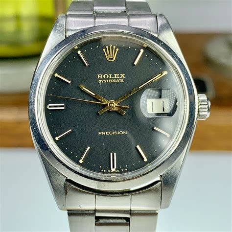 quadrante rolex enamel vintage on ebay|Rolex Dial Oyster Date 6694 Precision Vintage Silver Index Steel .